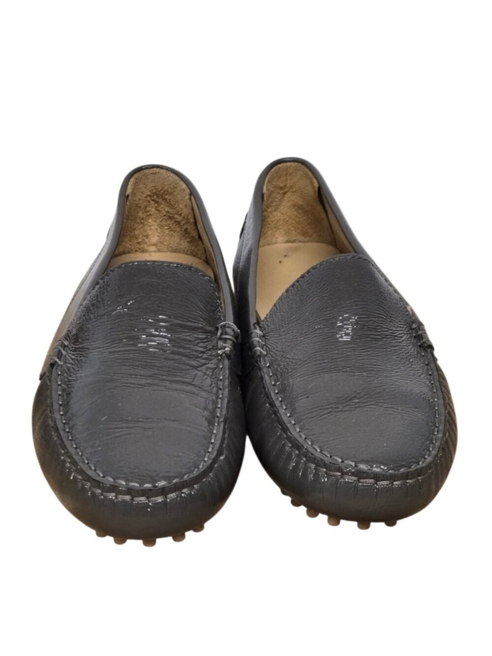 M Gemi The Felize Patent Leather Driving  Loafer Size 39.5 US 9.5 Preppy Classic